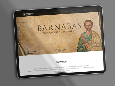 Barnabas- Son Of Encouragement Sermon Graphic barnabas barnabas biblical church design church sermons sermon design vintage