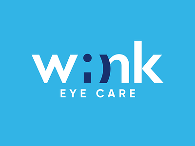 Wink: Eye Care Brand Guidelines Pt 1/3 blues brand identity branding eye care eyecare eyelogo logo monochromatic optics optometrist optometry wink winklogo