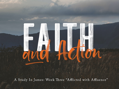 Faith and Action | Sermon Series church design church slides faith lettering powerpoint sermon series sermon slides slides