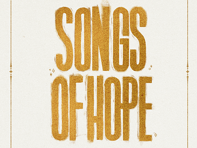 Songs of Hope Lettering - Christmas Series Graphic