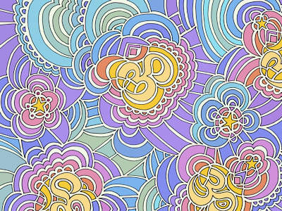 Drawing Meditation - Namaste (Rainbow)