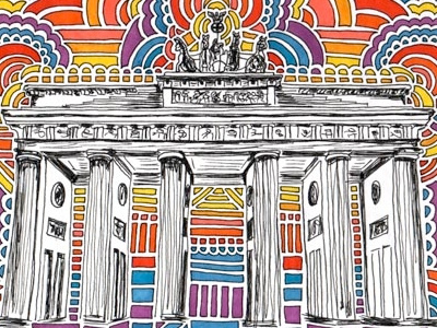 Drawing Meditation - Brandenburger Tor art berlin color design drawing drawing meditation germany pattern sketch