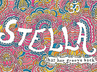 STELLA has her groove back abstract art dance design drawing illustration typography