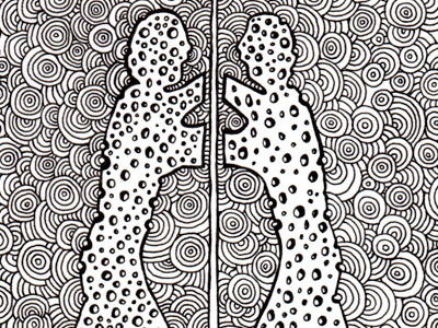 Molecule Man Drawing Meditation abstract architecture berlin drawing germany illustration molecule man pattern