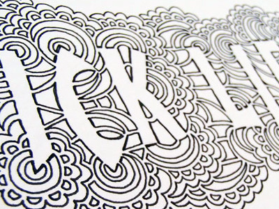 Ick Liebe Dir Drawing Meditation abstract berlin drawing german illustration liebe pattern typography