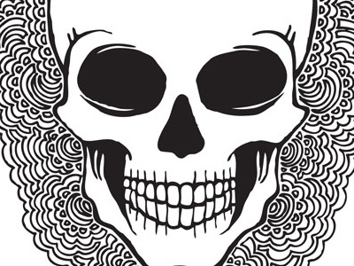Skull Drawing Meditation abstract art drawing drawing meditation halloween illustration pattern skull