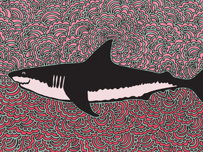 Shark Drawing Meditation art drawing drawing meditation illustration pattern shark