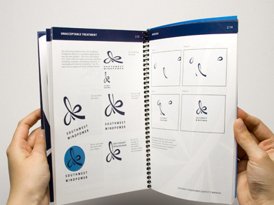 Southwest Windpower - Identity Manual design graphic design grid identity identity manual typography