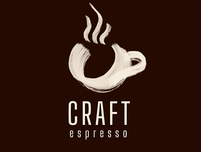 Craft Espresso Logo 1 branding hand drawn logo procreate