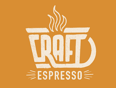 Craft Espresso Logo 2 branding hand drawn illustration logo procreate