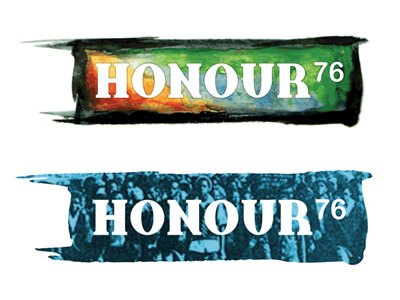 Honour 76 logo logotype music art typography