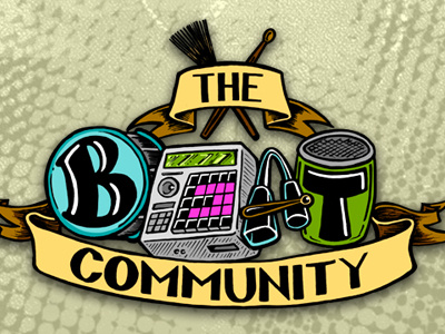 The Beat Community Logotype logotype music typography