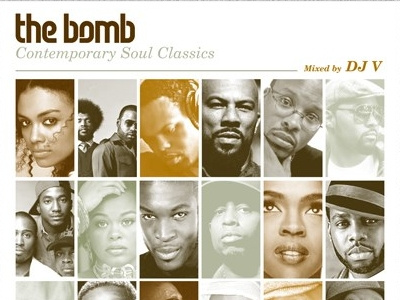 The Bomb - DJ.V - mixtape cover artwork logotype music