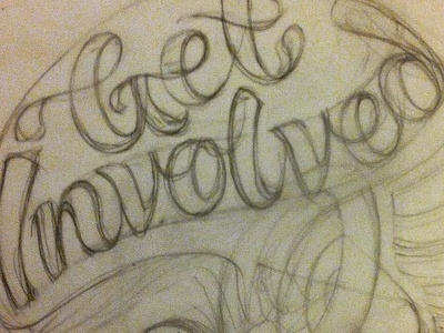 "Get Invloved" Identity identity illustration lettering music typography