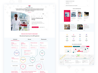 Landing page Medical University design landing medical ui