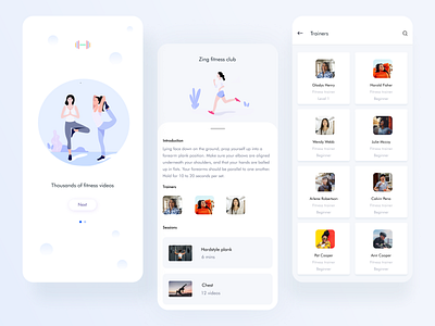 Fitness app fitness app fitness club mobile mobile app uiux ux workout workout tracker