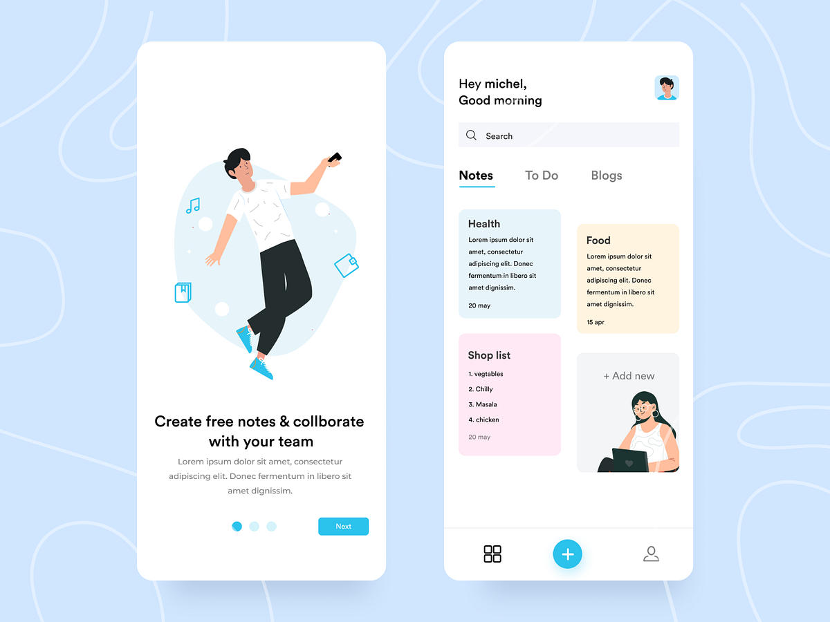 Notes app concept by Shanmuga Pixels on Dribbble