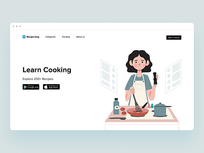 Web header - Recipe king