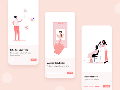 Spa app -  Onboarding concept