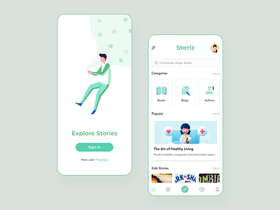 Story app - STORIZ blogs books books app bookstore medium mobile app reading app story story app storybook