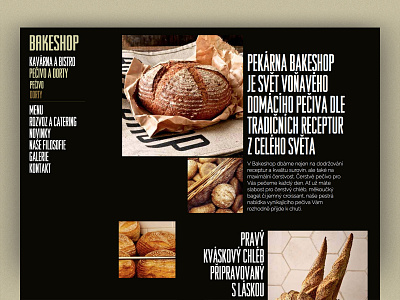 Bakeshop website bakery graphic design ui web web design webdesign website website design
