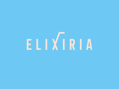 Elixiria logo brand branding drink identity juice logo logo design logotype typography vector