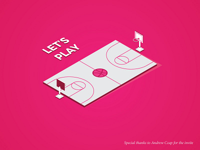 Let's Play basket ball basketball free throw isometric