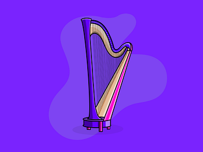 Harp colorful