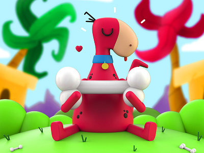 VDI Dino 3d blender character design characters creative cute design illustration inspiration mexico mrolds