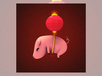 Chinese New Year 3d artist artwork chinese chinesenewyear conceptart design digitalart illustration inspiration keyshot maya mexico mrolds pig render vdi