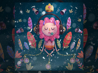 My Vice 2019 3d character creative cute design digitalart dream illustration inspiration maya mrolds time vice water