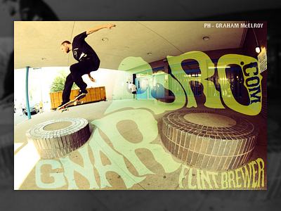 Gnarbro magazine ad ad advertisement gnarbro magazine photo editing psychedelic skateboard skateboarding typography