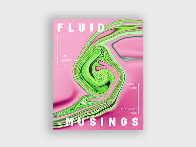 Fluid Musings design photoshop poster poster collection