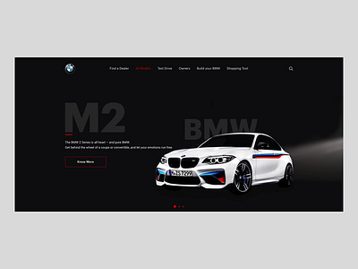 Hello Dribbble! bmw concept debut first shot hello dribbble ui webpage website