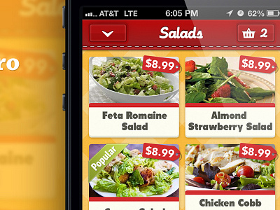 Bistro App app bistro food ios iphone menu order restaurant salad