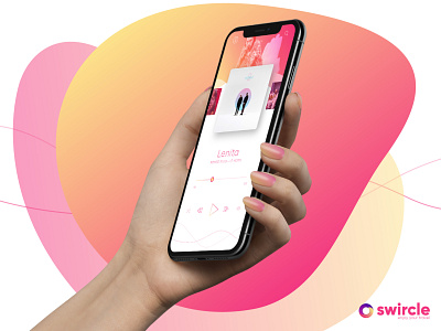 swircle - enjoy your travel app design branding gradient identity iphone music app