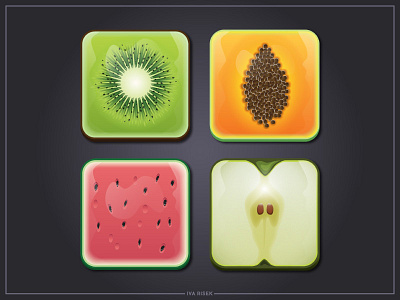 Fruit Icons Set