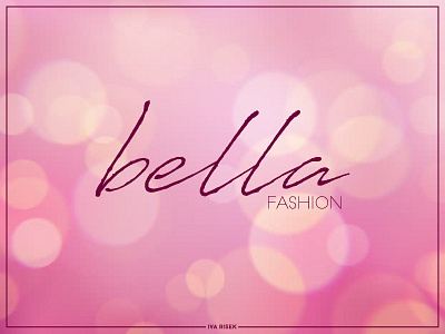 Bella fashion daily logo daily logo challenge dailylogo dailylogochallenge logo wordmark