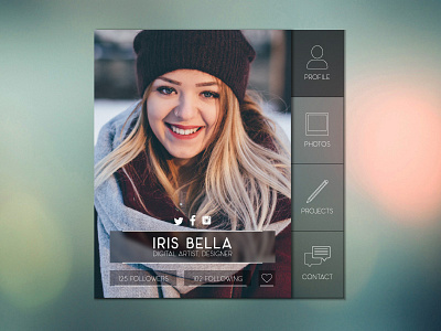 User Profile by Iva Risek on Dribbble