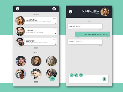 Chat dailyui ui design