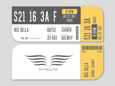 Boarding Pass dailyui design graphic design ui design