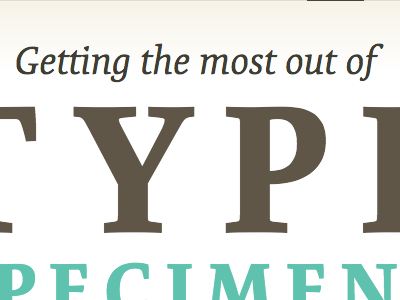 Getting the most out of typekit typekit practice