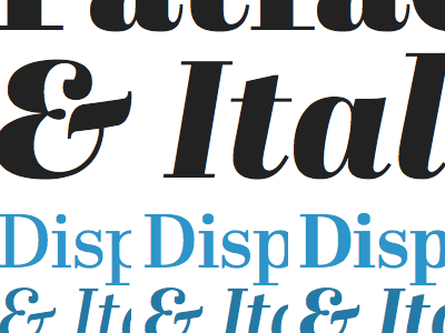 Display & Italic