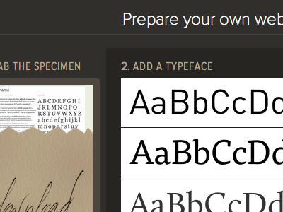 Web Font Specimen redesign
