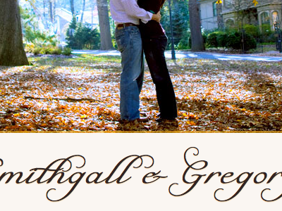 Greg & Maren autumn natalya orange safari mac typekit wedding