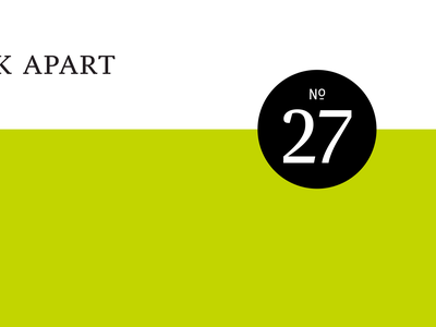 A Book Apart #27 a book apart book typesetting typography