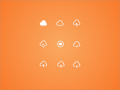 Cloudy icons sketch app