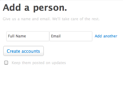 Add Account buttons css3 forms