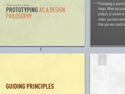 Keynote Prototyping design keynote minimal prototyping