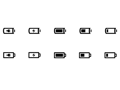 Ico Batteries icons